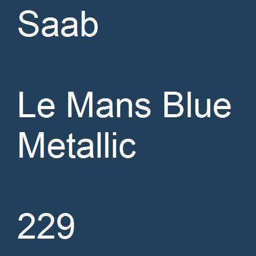 Saab, Le Mans Blue Metallic, 229.